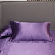 thumbnail image 2 of Juego de cama de satén - Morado, 2 of 5