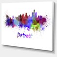 thumbnail image 2 of Detroit Skyline - Cityscape Canvas Artwork Print, 2 of 3