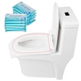 thumbnail image 1 of Funda de asiento de inodoro desechable, 5 bolsas de papel higiénico soluble en agua, funda de asiento de inodoro, alfombrilla muy versátil, 1 of 12