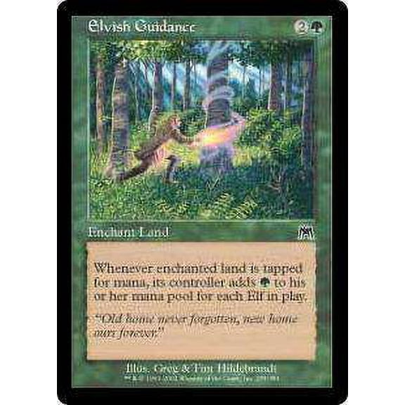 MtG Onslaught Common Elvish Guidance (Foil) #255