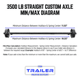 thumbnail image 4 of 3500 lb TK Heavy Duty Tandem Axle Kit with Suspension- 7K Capacity (89" Hubface - 74" Spring Center, 5x4.5 Bolt Pattern), 4 of 6