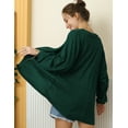 thumbnail image 3 of Doublju Womens Long Sleeve Loose Fit Open Front Casual Cardigan With Plus Size, 3 of 4