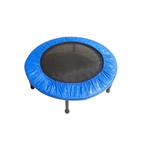 Upper Bounce 36" Two-Way Foldable Fitness Rebounder Mini Trampoline with Carry-on Bag Included - Double-Fold & Compact for Kids & Adults