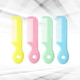 thumbnail image 2 of EeaseMX Peine de seguridad de 4 piezas con dientes redondos para masaje capilar, ideal para bebés (azul, rosa, verde y amarillo), 2 of 8