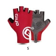 thumbnail image 4 of Soidarity 1 par de guantes auxiliares para senderismo, accesorios para trotar con pantalla táctil de cuero PU, mitones para ciclismo, almohadilla Ciclismo Rojo S Soidarity OD027272-25, 4 of 6