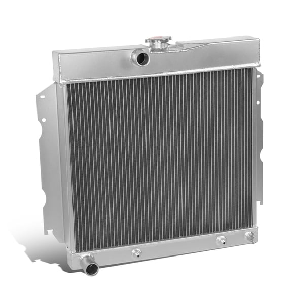 DNA Motoring RA-CORONET66-2 For 1963 to 1969 Dodge Charger/Coronet/Plymouth Belvedere Full Aluminum 2-Row Racing Radiator 64 65 66 67 68