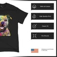 thumbnail image 4 of Tee Hunt Beware of Pit Bull T-Shirt Dean Russo Art Colorful Cute Dog Men's Tee, 4 of 5