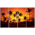 thumbnail image 2 of Coconut Palms Against Yellow Sky, 2 of 3