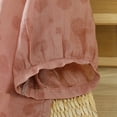 thumbnail image 7 of Yuanlook Women's Cotton Linen Shirt,Button Down 3/4 Lenght Sleeve Tops Round Neck Blouse - Pink - XL, 7 of 7