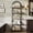 Gray, variant on Home 71" Bookshelf 5 Tier Bookcase Arched Display Racks Tall Bookshelf Freestanding Open Storage Shelf with Sturdy Metal Frame for Bedroom Living Room Home Office Bathroom Retro Color