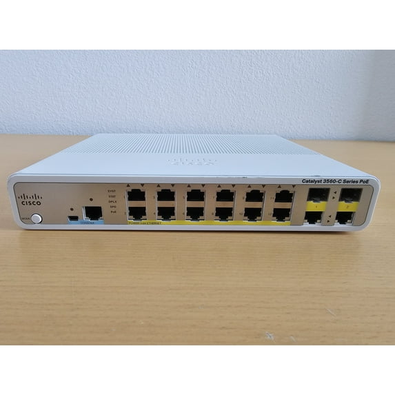 Pre-Owned Cisco Catalyst WS-C3560C-12PC-S Ethernet Switch