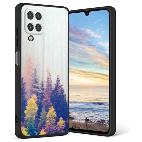 Compatible with Samsung Galaxy A12 Phone Case, Forest Case Men Women, Flexible Silicone Shockproof Case for Samsung Galaxy A12