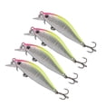 thumbnail image 1 of 4 señuelos de pesca Swimbaits de hundimiento lento, crankbait biónico, señuelo duro para lucioperca Amarillo, 1 of 9