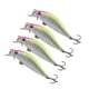 thumbnail image 1 of 4 señuelos de pesca, cebos crankbait, señuelos de natación realistas con anzuelo triple. Amarillo, 1 of 9