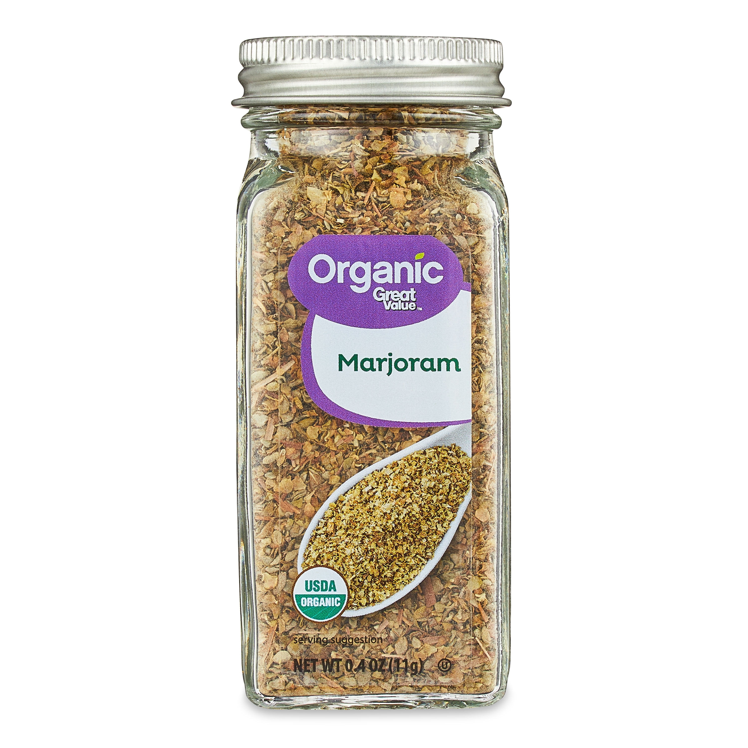 Great Value Organic Marjoram, 0.4 oz