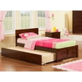 thumbnail image 5 of AFI Orlando TwinXL Solid Wood Bed and Footboard with TwinXL Trundle in Walnut, 5 of 7
