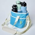 thumbnail image 6 of Reusable Drink Carrier with Handle Insulated 4 Cup Beverage Bag - No Spill Base Adjustable Dividers Shoulder Strap, Collapsible Portable Caddy for Delivery Car Travel Picnic Camping, 6 of 8