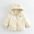 thumbnail image 3 of XXWXYD Baby Hooded Down Jacket Boys Girls Light Puffer Winter Coats Toddler 𝖡ear Ears Zipper Up Outerwear Down Coat 12M-6T Warm Insulated Packable, 3 of 3