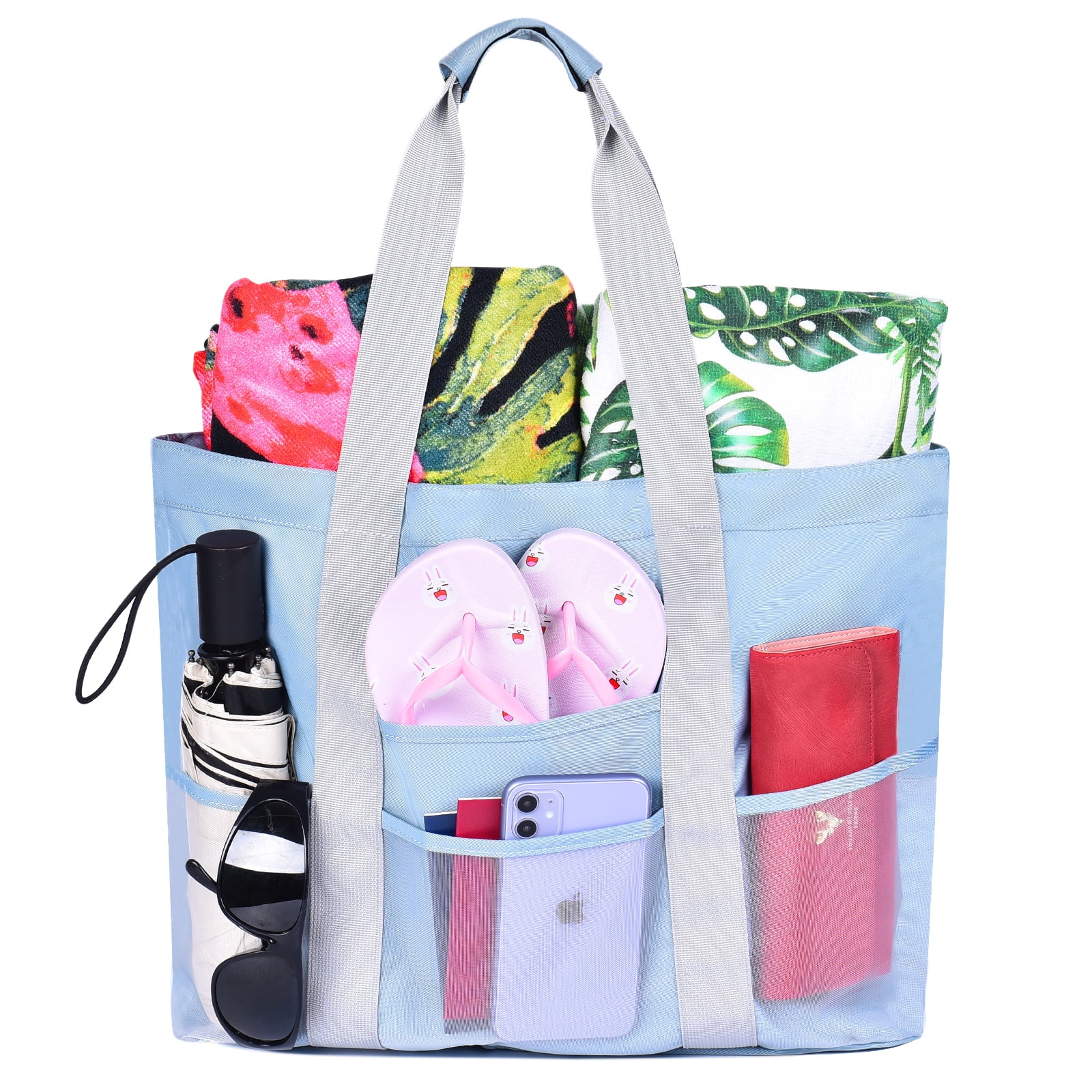 High Tenacity Lightweight Nylon Storage Bag Personal Item Pockets Mesh Bags 