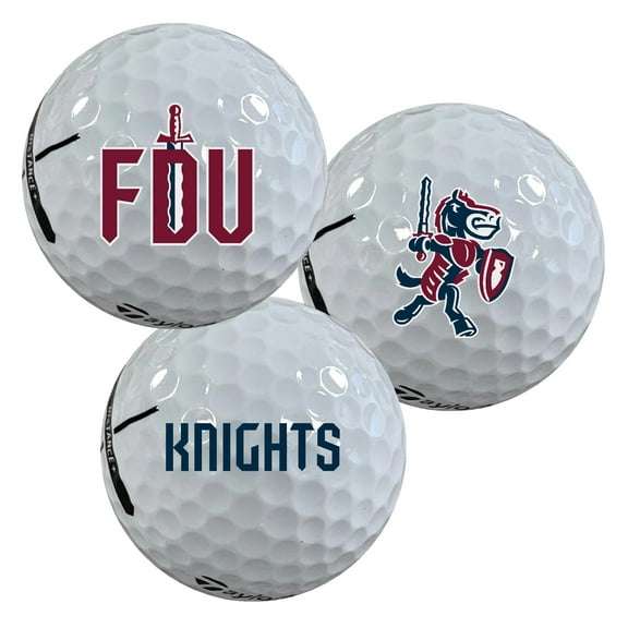 Fairleigh Dickinson University Knights Logo Edition Officially Licensed NCAA Taylormade Distance  Golf Balls 12-Pack (Dozen)