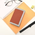 thumbnail image 7 of JIALIOU Nylon Trifold Card Wallet with ID Window Zipper Pocket for Men Women Teen Rust Red, 7 of 7