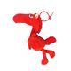 thumbnail image 3 of Llavero con dije de bolsa de caballo, decoración creativa y linda, dije de llave de caballo, artesanía rojo, 3 of 8
