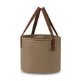 thumbnail image 1 of Cubo plegable al aire libre, a prueba de fugas, inodoro, portátil, para acampar, para picnic, lavar platos, remojar los pies, 10 l, color café YUNYI BRAND  Deportes, 1 of 8