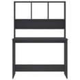 thumbnail image 2 of vidaXL Desk with Shelf Grey 110x45x157 cm Engineered Wood, 2 of 4