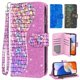 thumbnail image 3 of Glitter Zipper Wallet Cell Phone Case For Samsung Galaxy A10 A10S A10e A11 A12 A13 A14 A20 A30 A20S A20e A21 A21S A22 A22S A23 A24 5G 4G A01S A04S A 11 12 13 14 20e 14A 23A A135G A145G SM-A146U A136U, 3 of 4