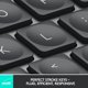 thumbnail image 2 of Teclado inalámbrico minimalista iluminado Logitech MX Keys Mini, compacto, Bluetooth, retroiluminado, USB-C, compatible con macOS, iOS, Windows, Linux y Android, construcción metálica - Grafito (renov, 2 of 5