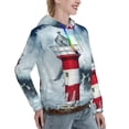thumbnail image 6 of Fotbe Circular Lighthouse Pattern Womens Long Sleeve Hoodie, Pullover Hooded Sweatshirt, Kangaroo Pocket Hoodie with Eye-catching Drawstrings-X-Large, 6 of 7