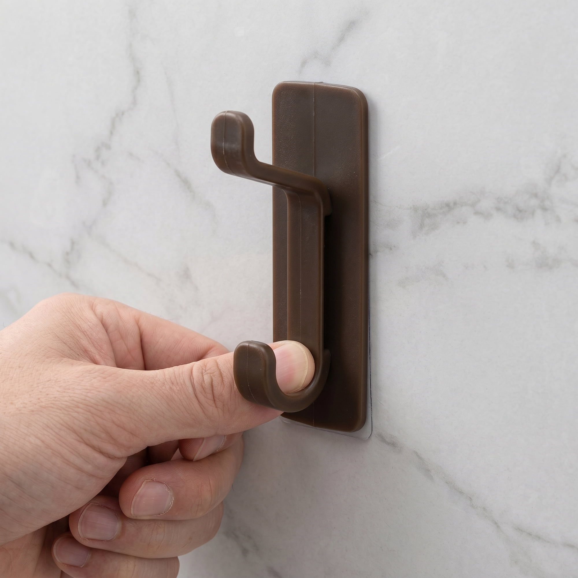 Unique Bargains 8Pcs Utility Hooks ABS Durable Wall Hooks Coffee