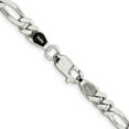 thumbnail image 3 of Sterling Silver 5.5mm Figaro Chain (18 X 5.5) Made In Italy qfg150-18, 3 of 5