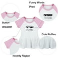 thumbnail image 2 of Future Voter Funny Dresses For Baby, Newborn Babies Skirts, Infant Princess Dress, 0-24M Kids Graphic Clothes (Pink Raglan Dresses, 6-12 Months), 2 of 5