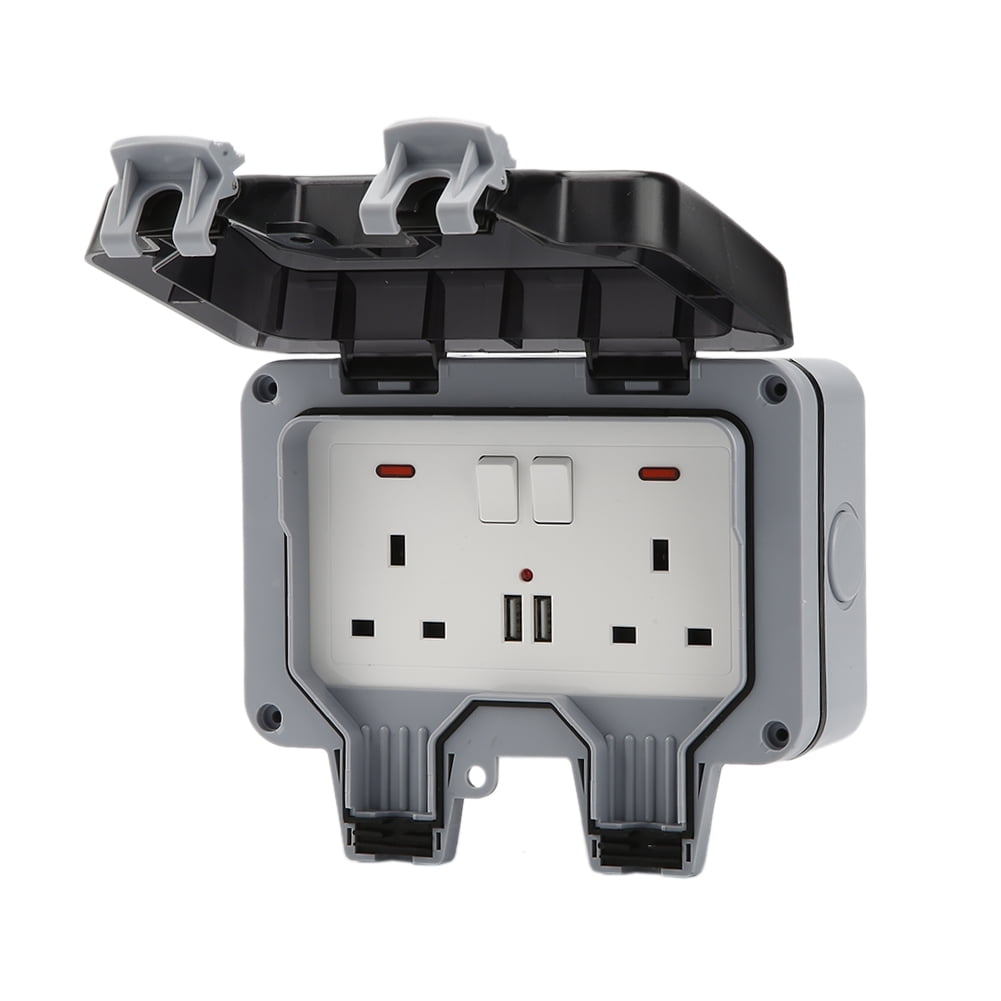 Outdoor Wall Socket IP66 Waterproof 13A 