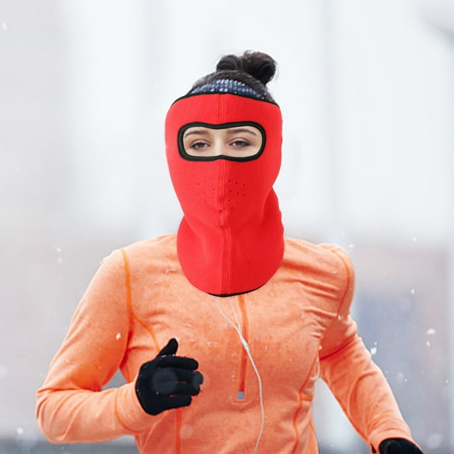 Winter Masks For Warmth, Thickened Neck And Ear Protection, Men's And Women's Winter Wind And Cold Flocking Full Face Masks