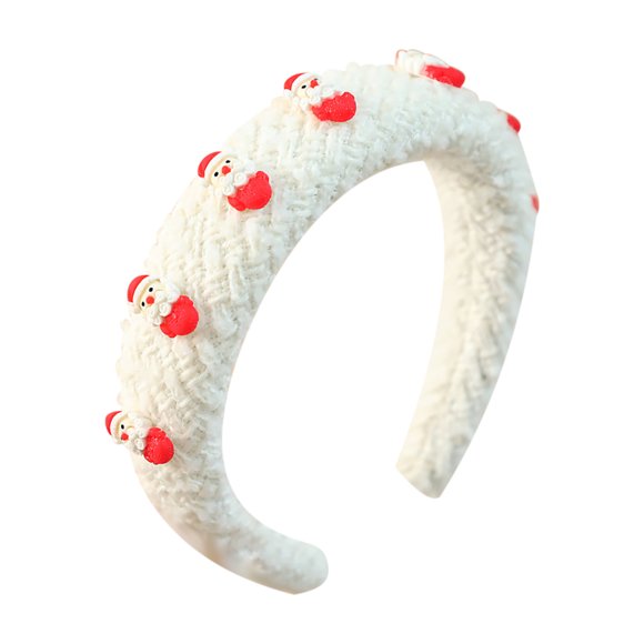 PEONAVET Hai R Accesso Ries 1 Pack Bandeaux de Noël pour Femmes Filles Père Noël Bonhomme de Neige Faon Accessoires Cheveux Cadeaux