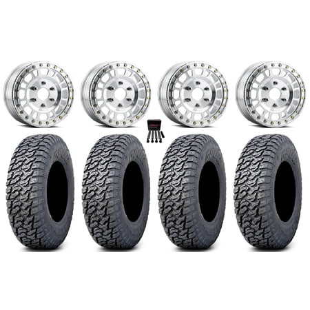 Method 412 Beadlock 15 Wheels Machined 33 Daemon Tires Can-Am Maverick R