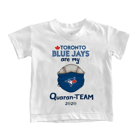 Toronto Blue Jays Tiny Turnip Toddler QuaranTeam T-Shirt - White