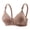 Coffee, variant on Wireless Bra for Women Striped Comfort No Underwire Adjustable Strap Push Up Full Coverage Everyday Tshirt Bras