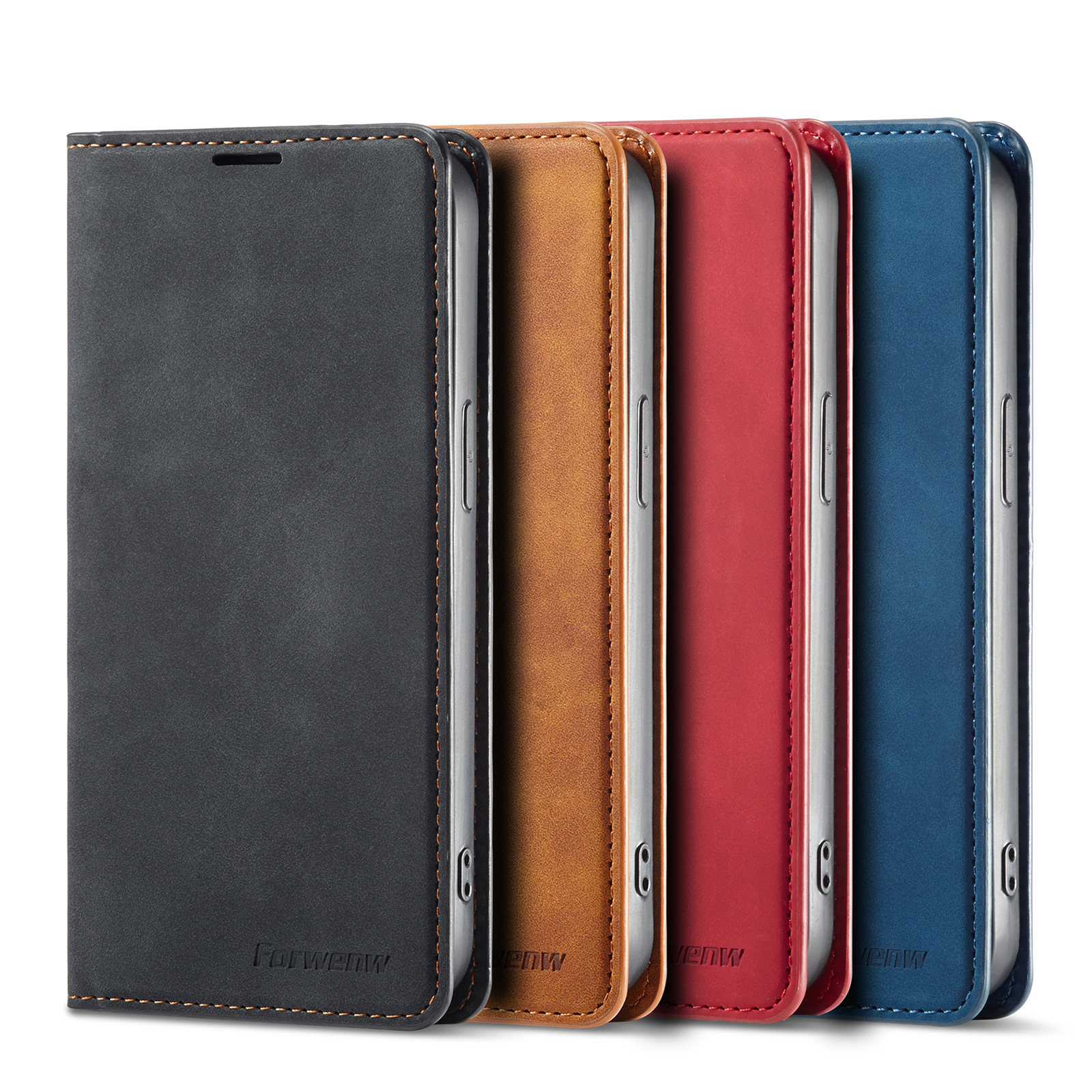 Custodia Portafoglio In Pelle Premium Per LG K22 Plus - Cover Libro Con Slot Carte E Supporto, Magnetica, Blu