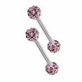 thumbnail image 4 of pitrice 1 Pair Rhinestone Lip Chin Ring Ear Stud Stainless Steel Piercing Lip Rings Internal Thread Lip Rings Body Jewelry, 4 of 8