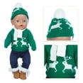 thumbnail image 3 of Doll Christmas Costume Christmas Decorations Doll Costume Doll DIY Clothing Xmas Doll Clothes Christmas Doll Outfit, 3 of 7
