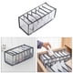 thumbnail image 4 of Organizador de cajones con divisor para armario, caja de almacenamiento para ropa interior, corbata, hogar, viajes, para mujeres y hombres 7 quejas grises, 4 of 9