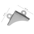thumbnail image 2 of WEUVEB 1 Sets Mirror Edge Protective Cover Iron Silver Triangular Design for Square Boxes Protection, 2 of 6
