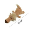 thumbnail image 6 of Plush dog gnawing interactive grinding teeth cleaning voice toy cartoon lion Wolf elephant animal modeling single color, 6 of 6