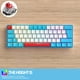 thumbnail image 1 of Teclado de jugador de 62 teclas, interruptor rojo/azul, teclado mecánico con cable para ordenador PC, 1 of 6