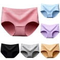 thumbnail image 3 of Feiona-Women's Underwear Cotton Seemless Panties Middle Waist Briefs Comfortable Panty Underwear, 3 of 9