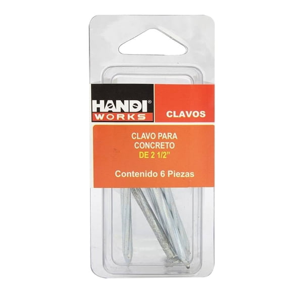 Clavos Handi Works de 2 1/2 Pulgadas para Concreto