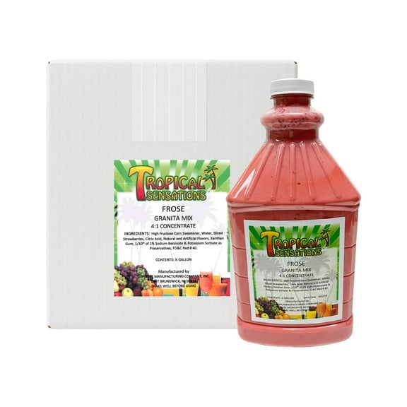 Slushie Mix, Tropical Sensations, 6 Bottles (64 oz each) (Frose)